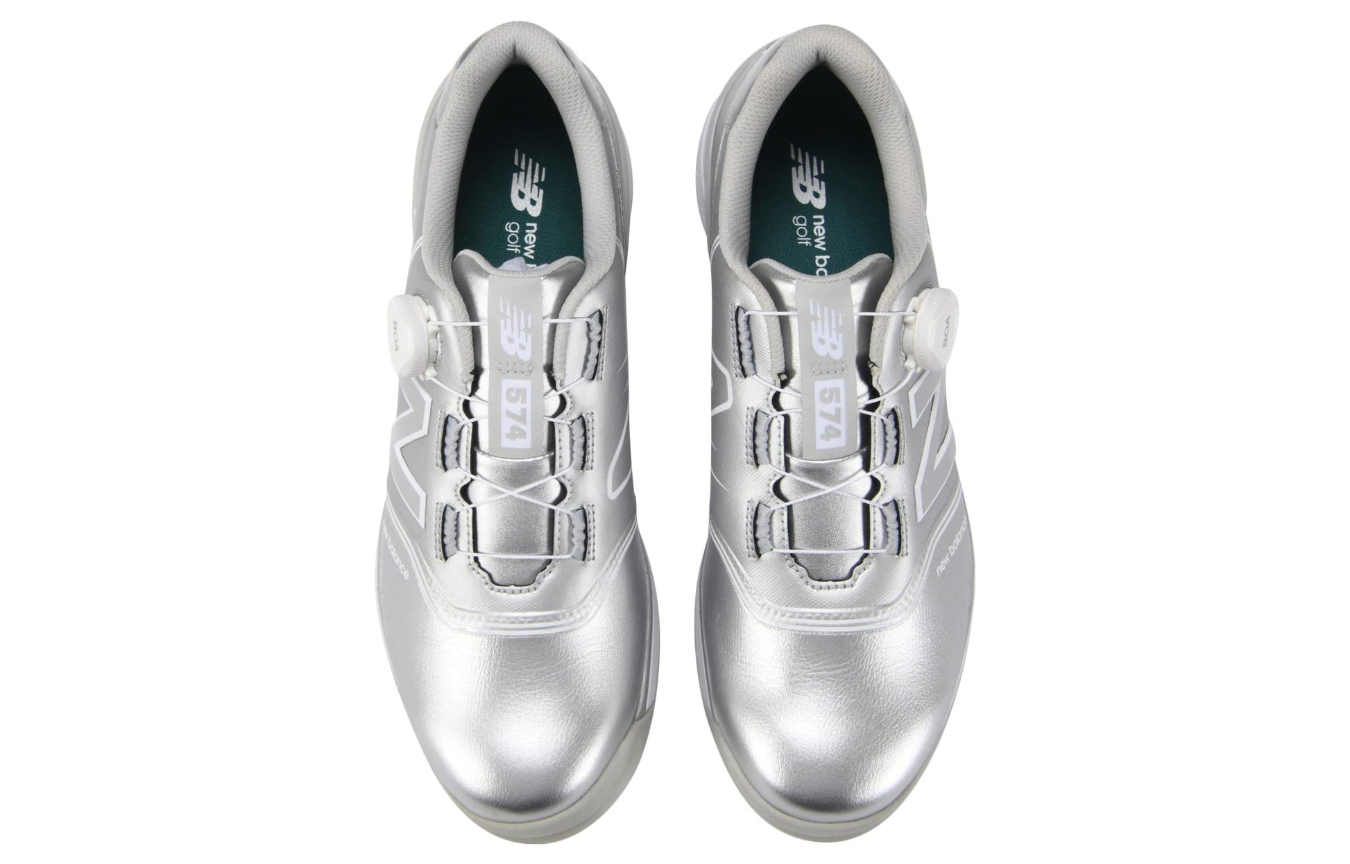 New Balance 574 Golf Shoes 'Silver' UGB574B3