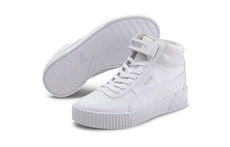 (GS) PUMA Carina Mid Mid-high Board Shoes White 374440-01