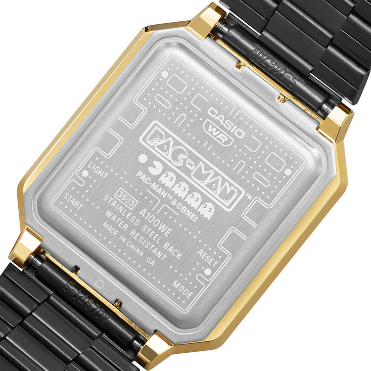 Casio Crossover Digital Cube Watch 'Black Gold Blue' A100WEPC-1BPR-PERSON