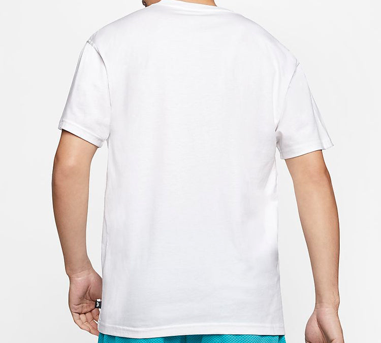 Nike SB Flowers Logo Skateboard Short Sleeve White CU0311-100