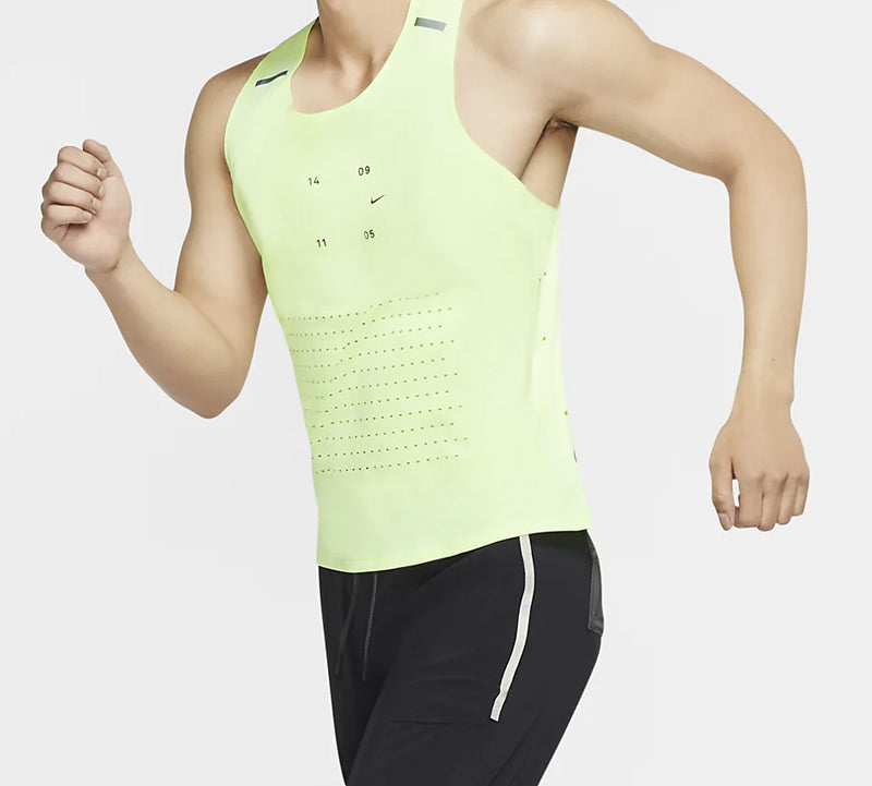 Nike TECH PACK Running Vest Yellow Green Yellowgreen CJ5771-701