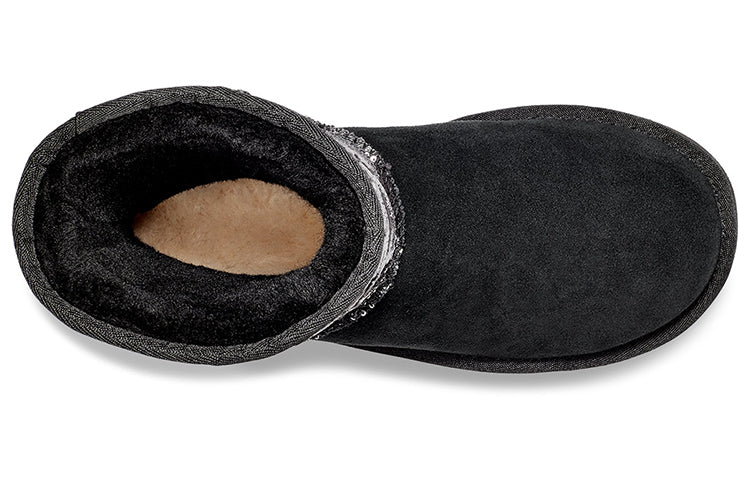 (WMNS) UGG Classic Short Sequin Stars Black 1111029-BLK