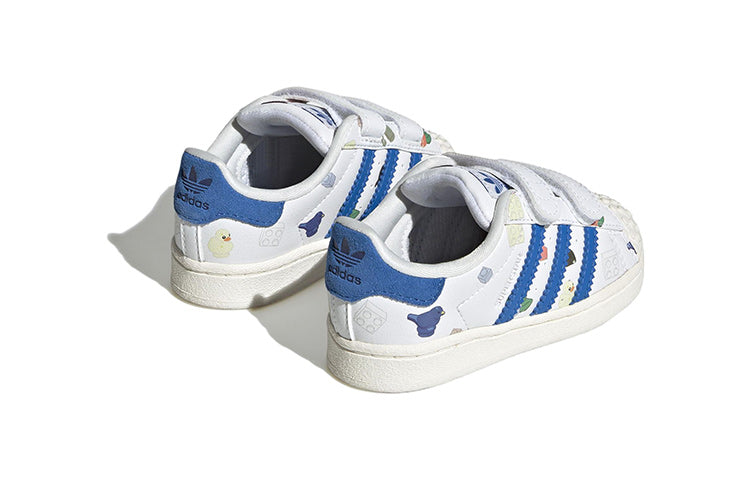 (TD) adidas Superstar CF x LEGO 'Bricks And Figurine - White Royal Blue' IF2199