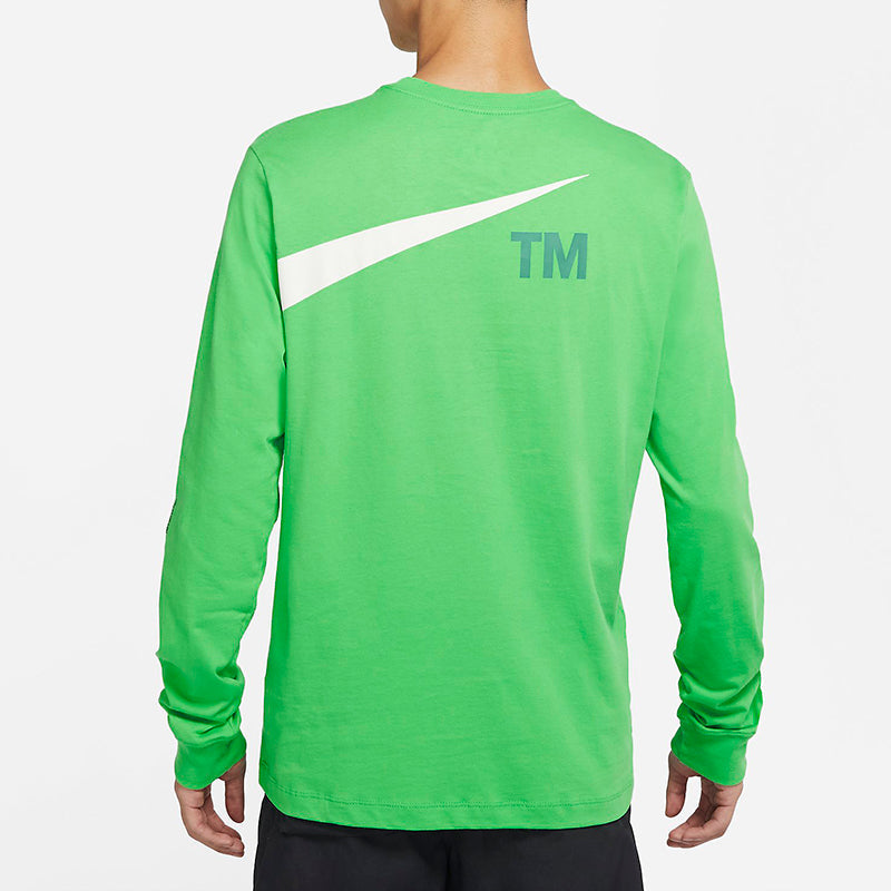 Nike Sportswear Logo Printing Long Sleeves Light Green DD3396-362