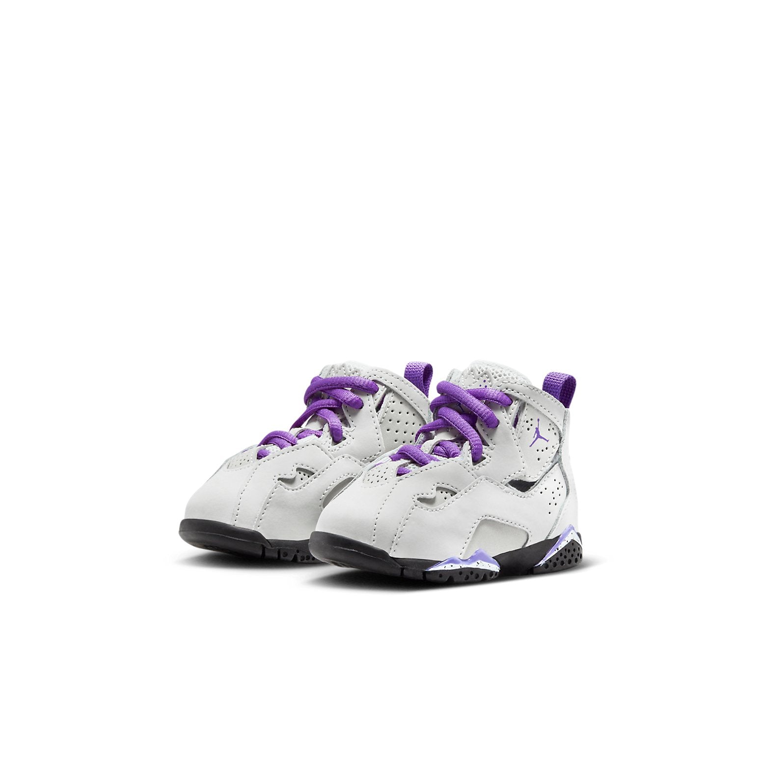 (TD) Air Jordan True Flight 'Base Grey Purple Venom' 343797-052