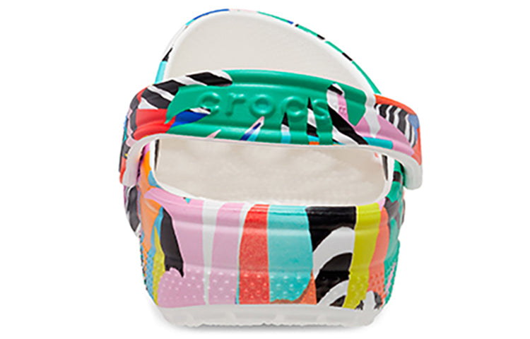 Crocs Classic Beach Sandals Unisex Multi-Color White 207849-94S