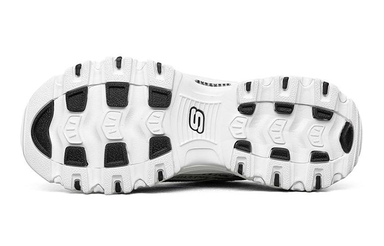 (WMNS) Skechers D'Lites 1.0 low Sneaker GS White/Black 149232-WBK