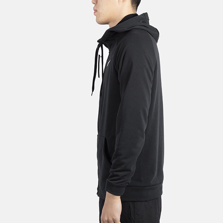 Nike Sports Training Casual Knit hooded Zipper Jacket Black CN9776-010