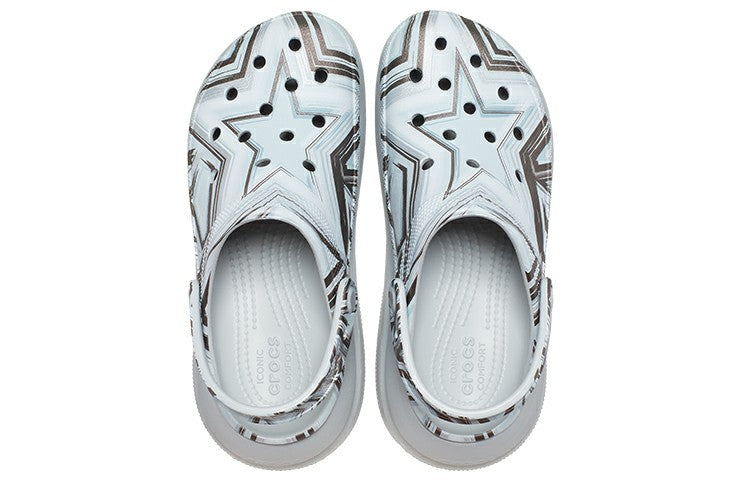 (WMNS) Crocs Classic Crush Disco Clog 'Clear Bue' 208121-0ZT