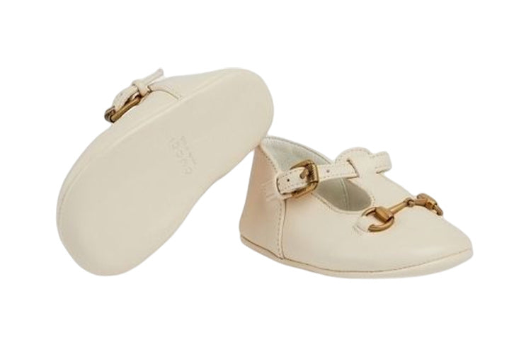 (TD) Gucci Ballet Flat With Horsebit 'Ivory Leather' 725732-1D700-9522
