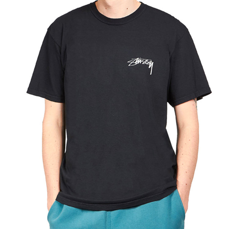 Men's Stussy Bloom Tee Flowers Short Sleeve Black 1904521-0001