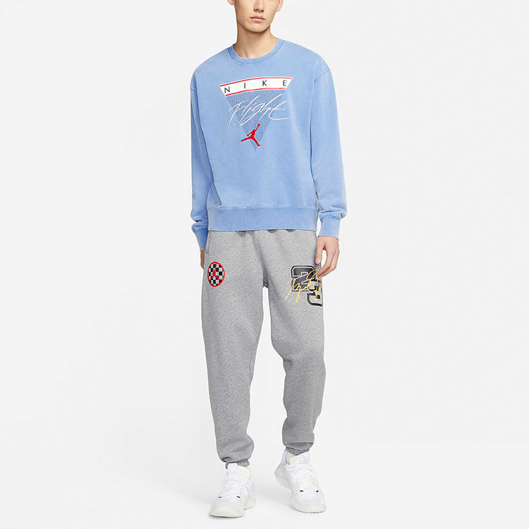 Air Jordan Flight MENS Casual Sports Crew-neck Blue CZ6096-403
