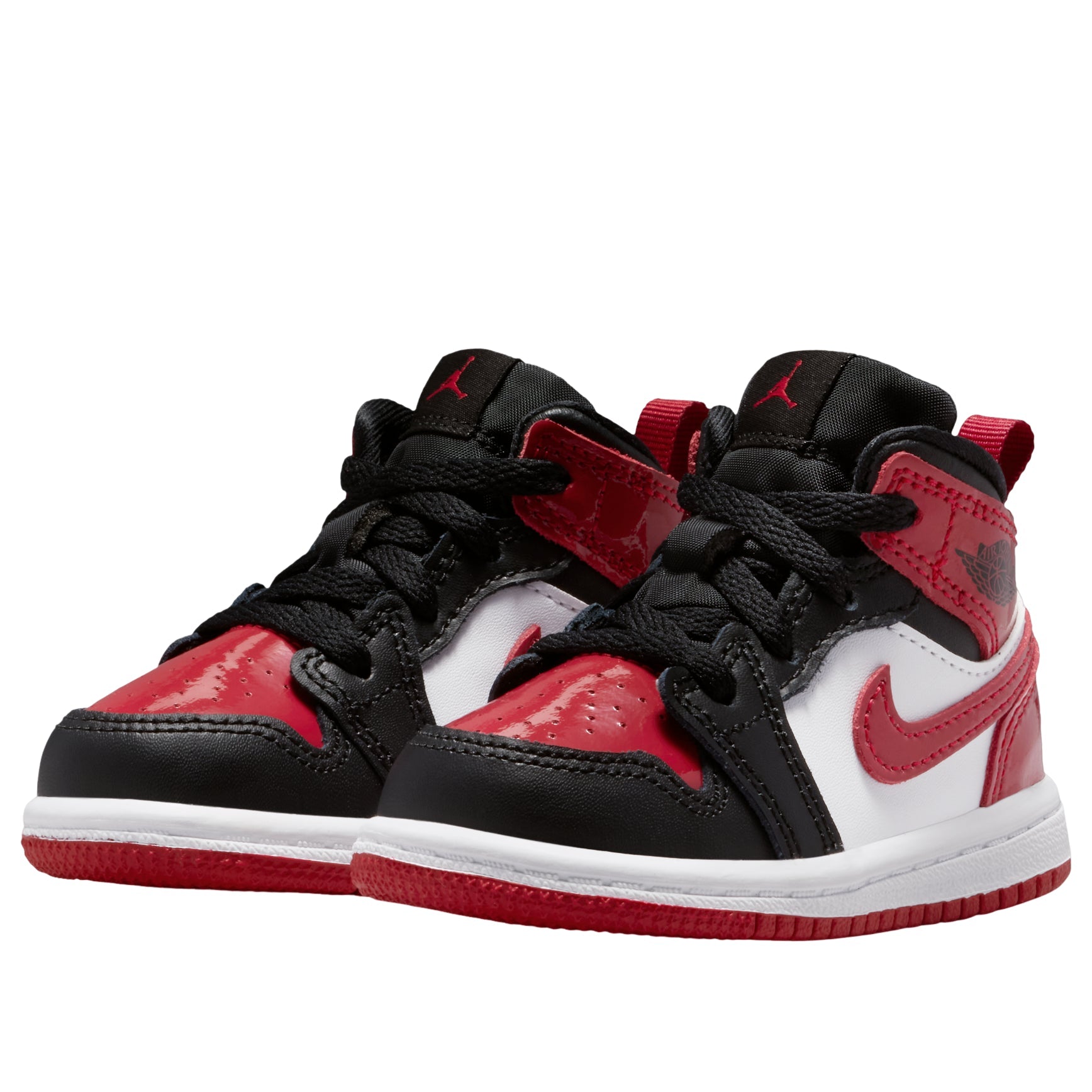 (TD) Air Jordan 1 Mid SE 'Patent Bred Toe' HV4729-006