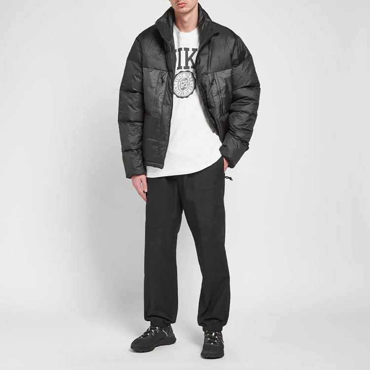 Nike ACG Down Fill Jacket Zipper Stand Collar Down Jacket Black CD7660-010