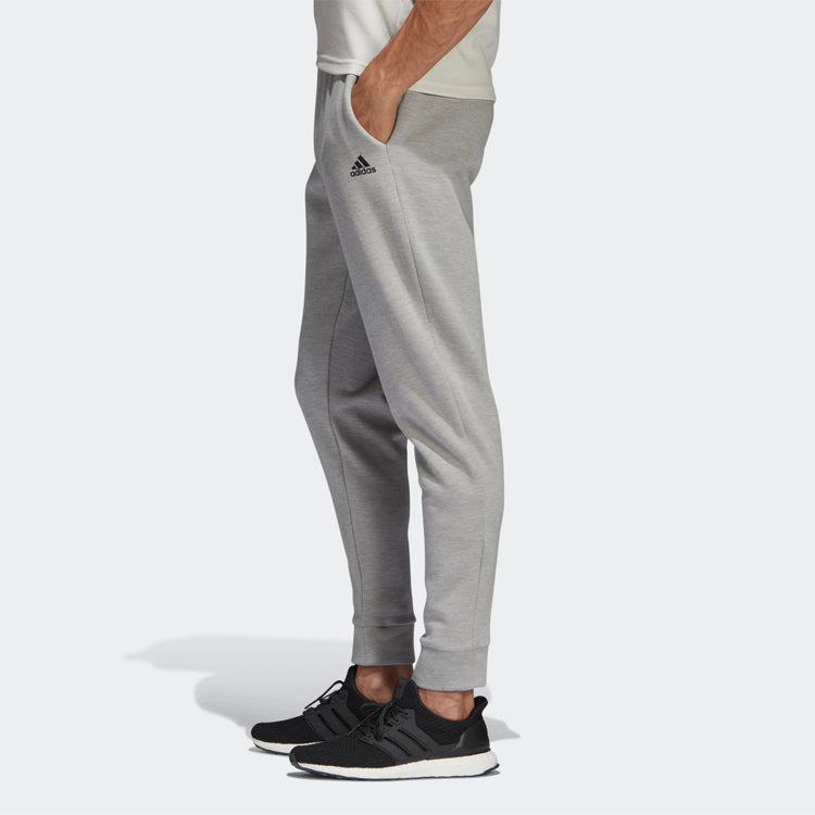 adidas Casual Straight Knit Sports Long Pants Gray DU1147