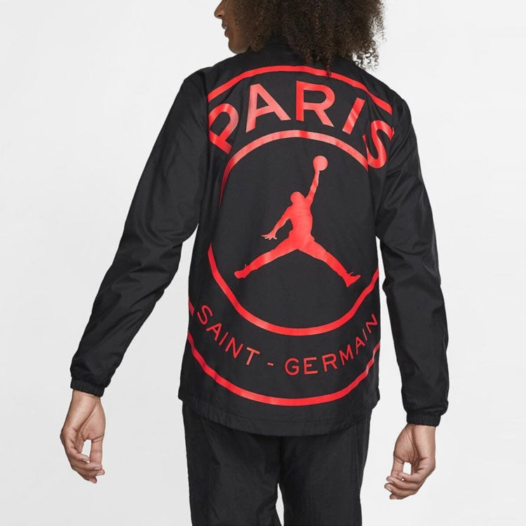 Air Jordan x Paris Saint-Germain Casual Sport Jacket Men's Black BQ4213-011
