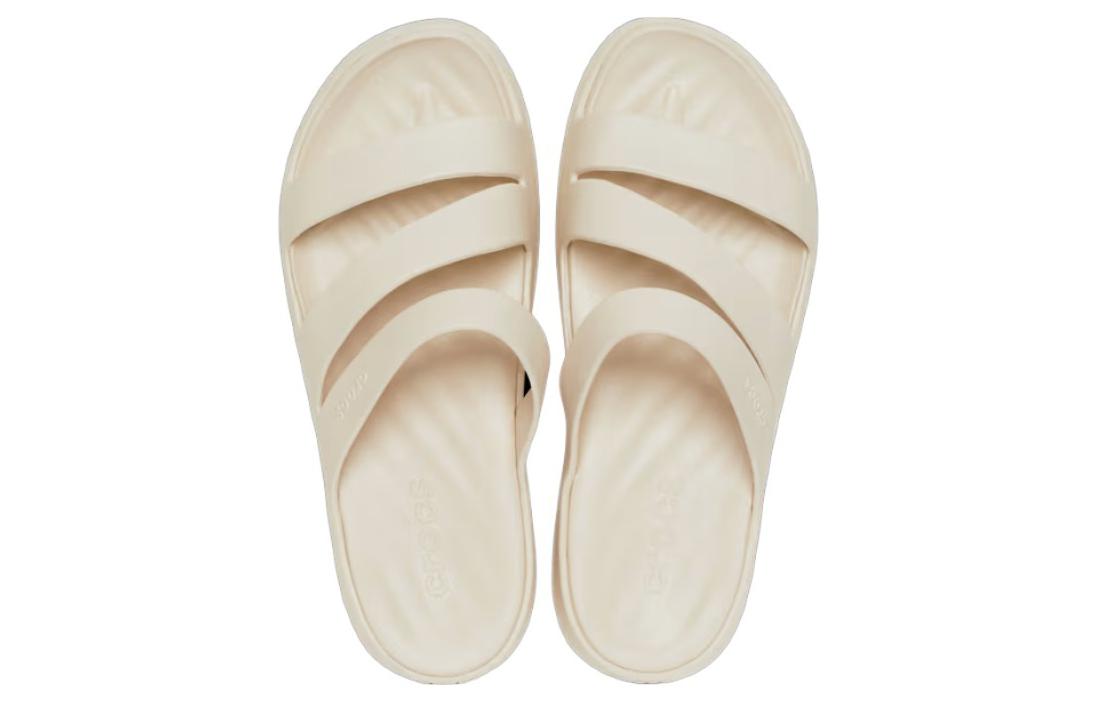 (WMNS) Crocs Getaway Strappy Slides 'Cream White' 209587-160
