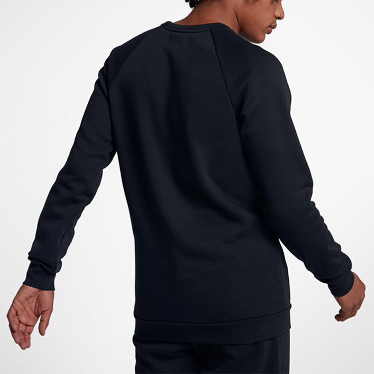 Air Jordan Sportswear Greatest Fleece Lined Round Neck Pullover Black AV6003-010