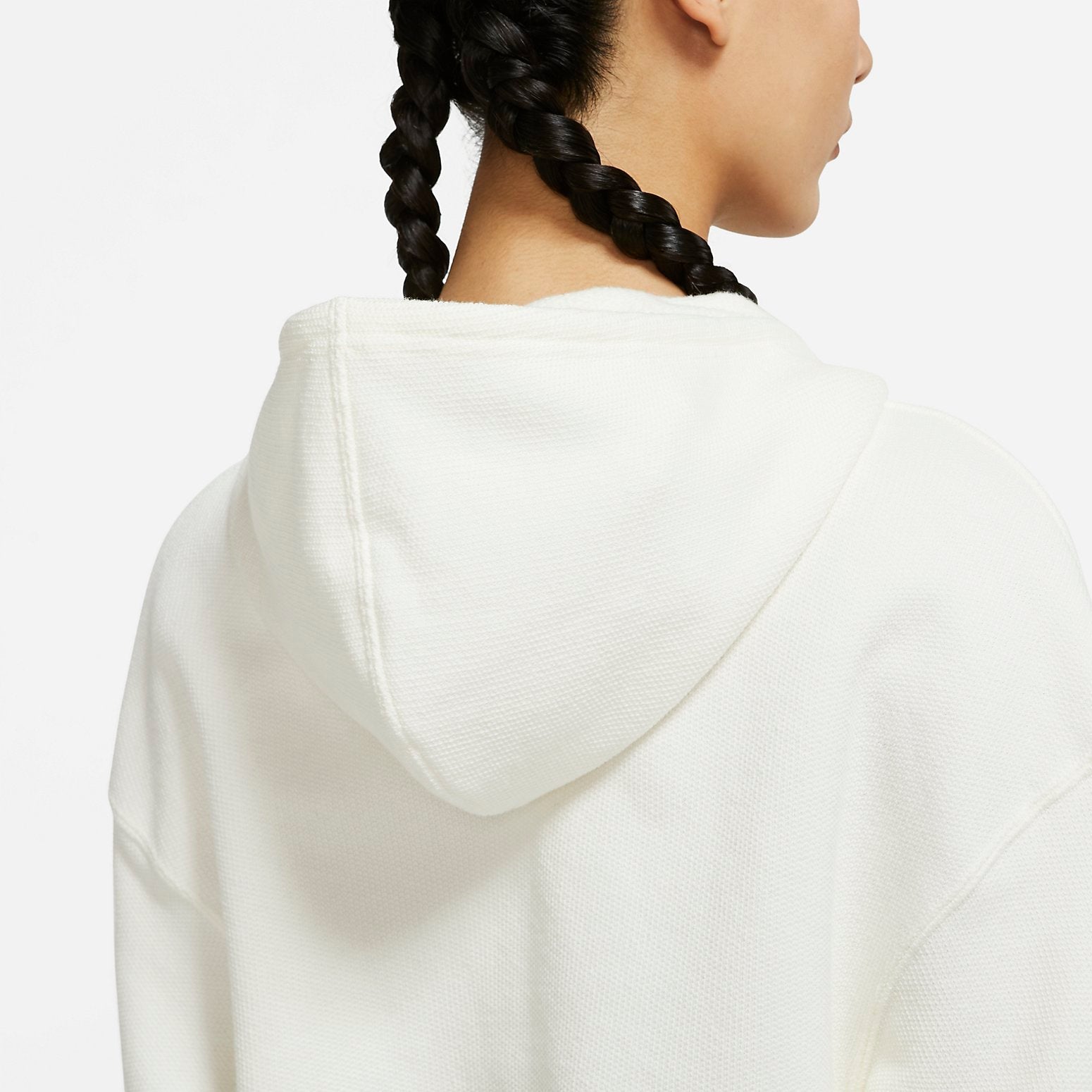 (WMNS) Nike Casual Hooded Pullover Sweatshirt 'White' DR7839-133
