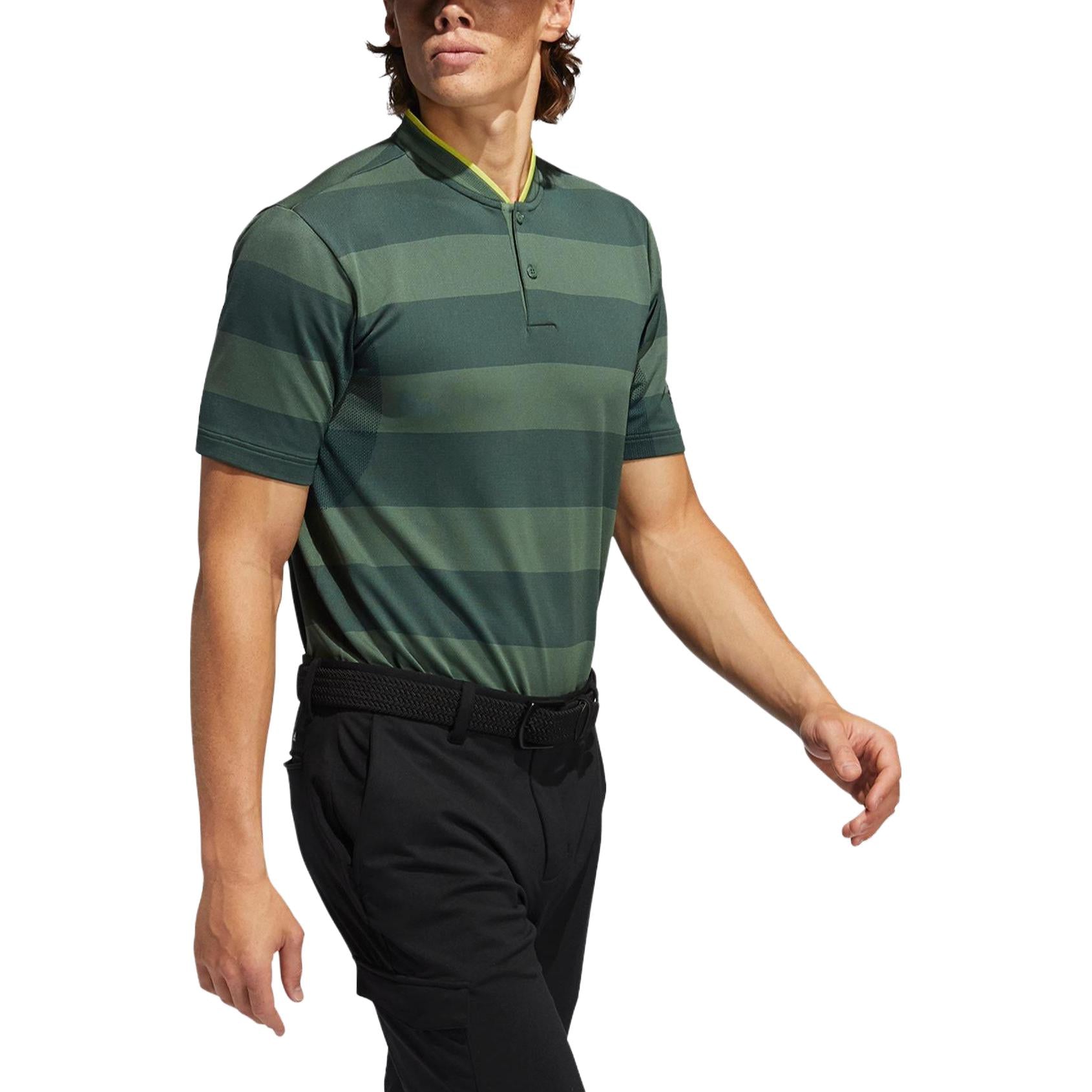 adidas Primeknit Polo Shirt 'Green Oxide Deepest Green' GL4640