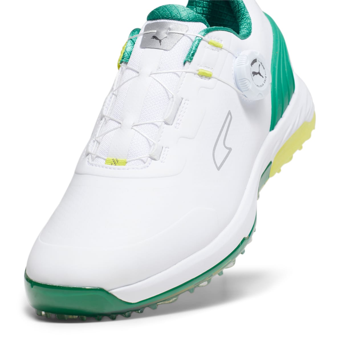 Puma Alphacat Nitro Disc Golf 'Puma White Archive Green Yellow Burst' 378920-01