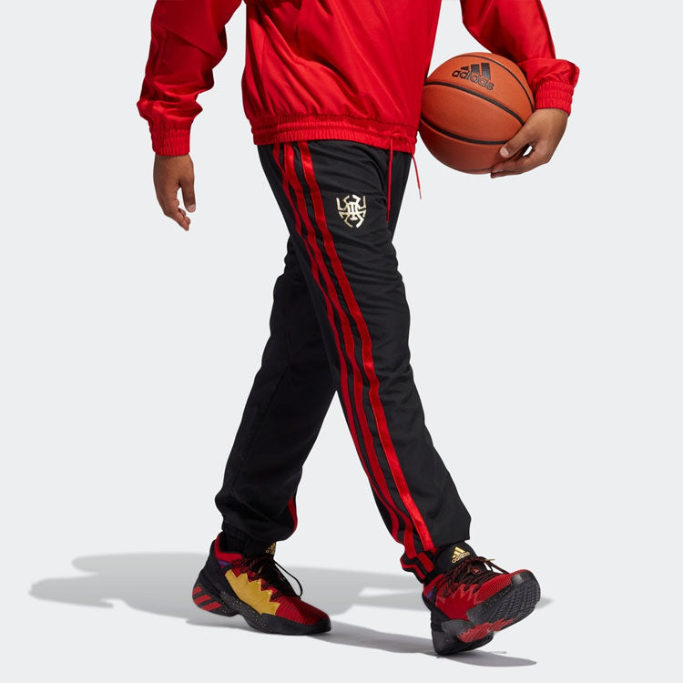adidas Cny Don Pant Printing Loose Basketball Sports Pants Black GN5377