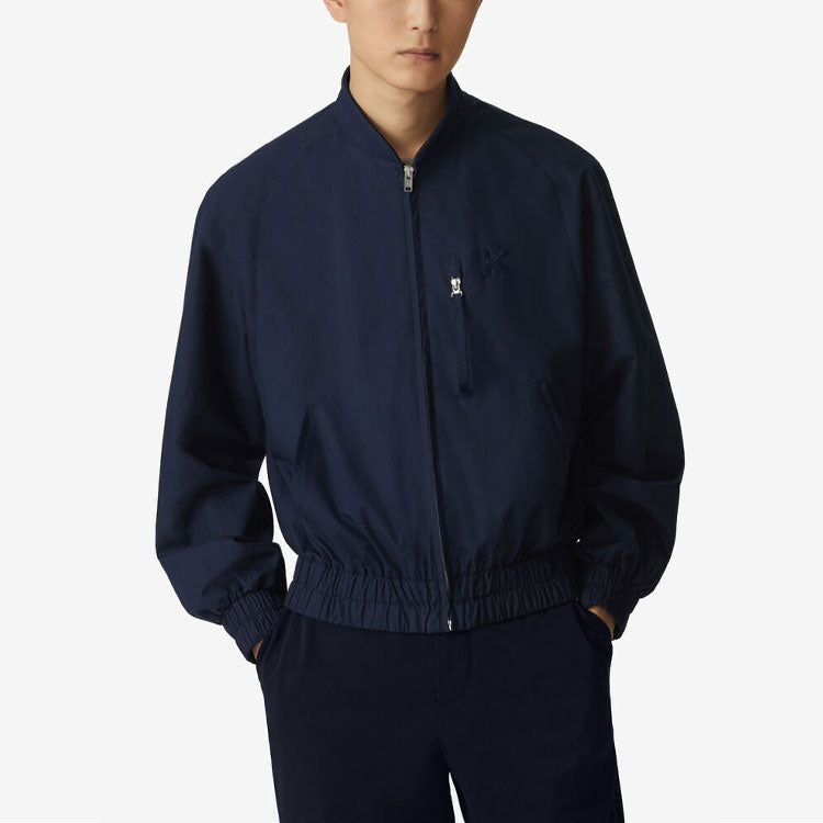 Men's KENZO FW20 Solid Color Cotton Jacket Navy Blue FA65BL1929CC-76