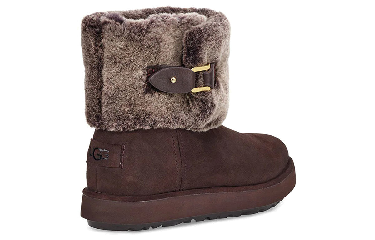 (WMNS) UGG Classic Berge Mini 'Dark Red' 1107210-DRS