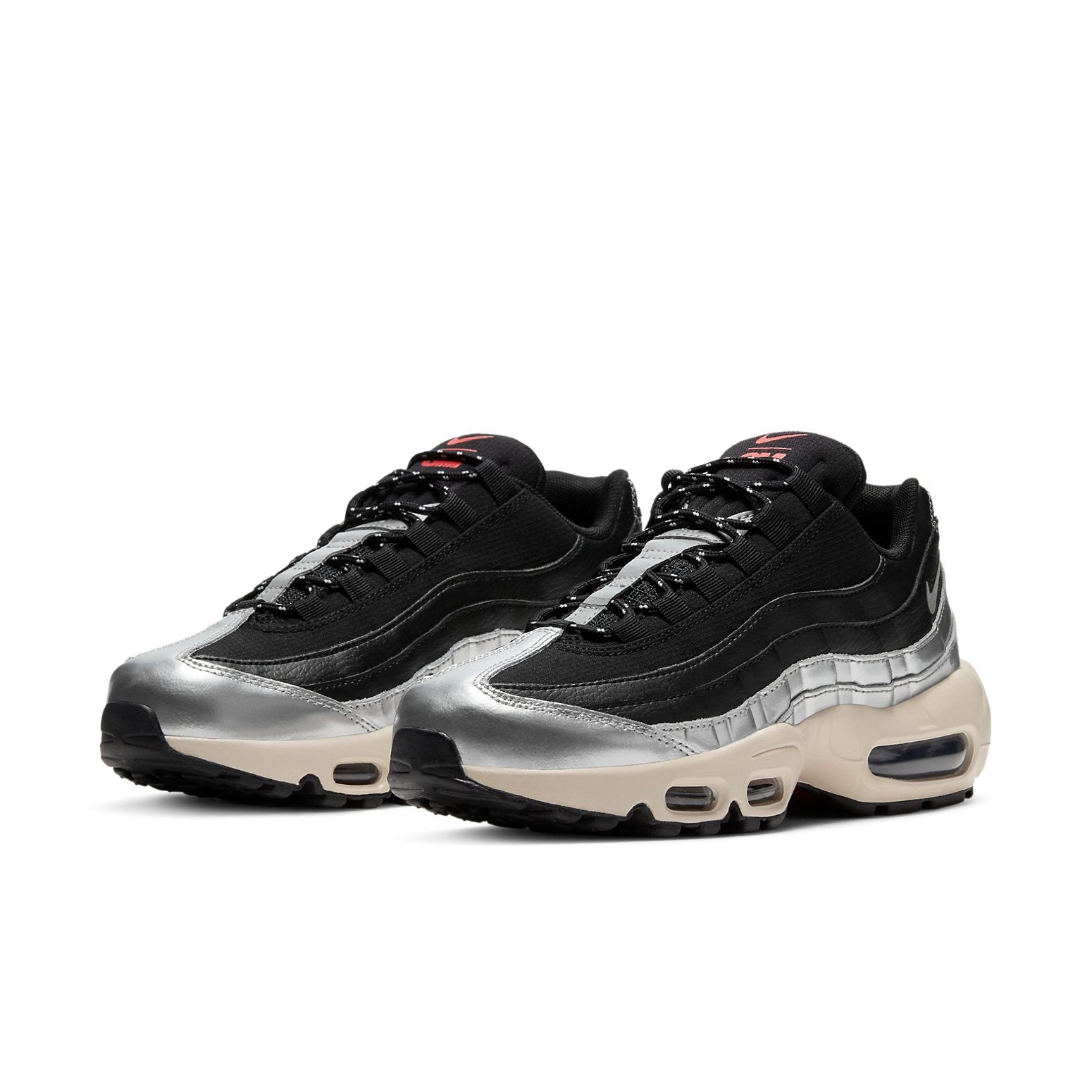 (WMNS) Nike 3M x Air Max 95 'Black Metallic Silver' CT1935-001