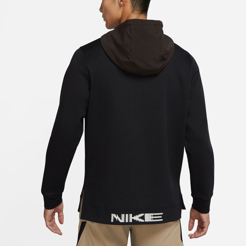 Men's Nike Dri-Fit Solid Color Knit Pullover Training Sports Black DD1972-010