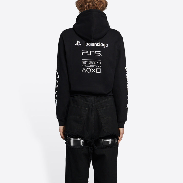 Balenciaga x PlayStation Unisex FW21 Printing Black 657034TKVF41070