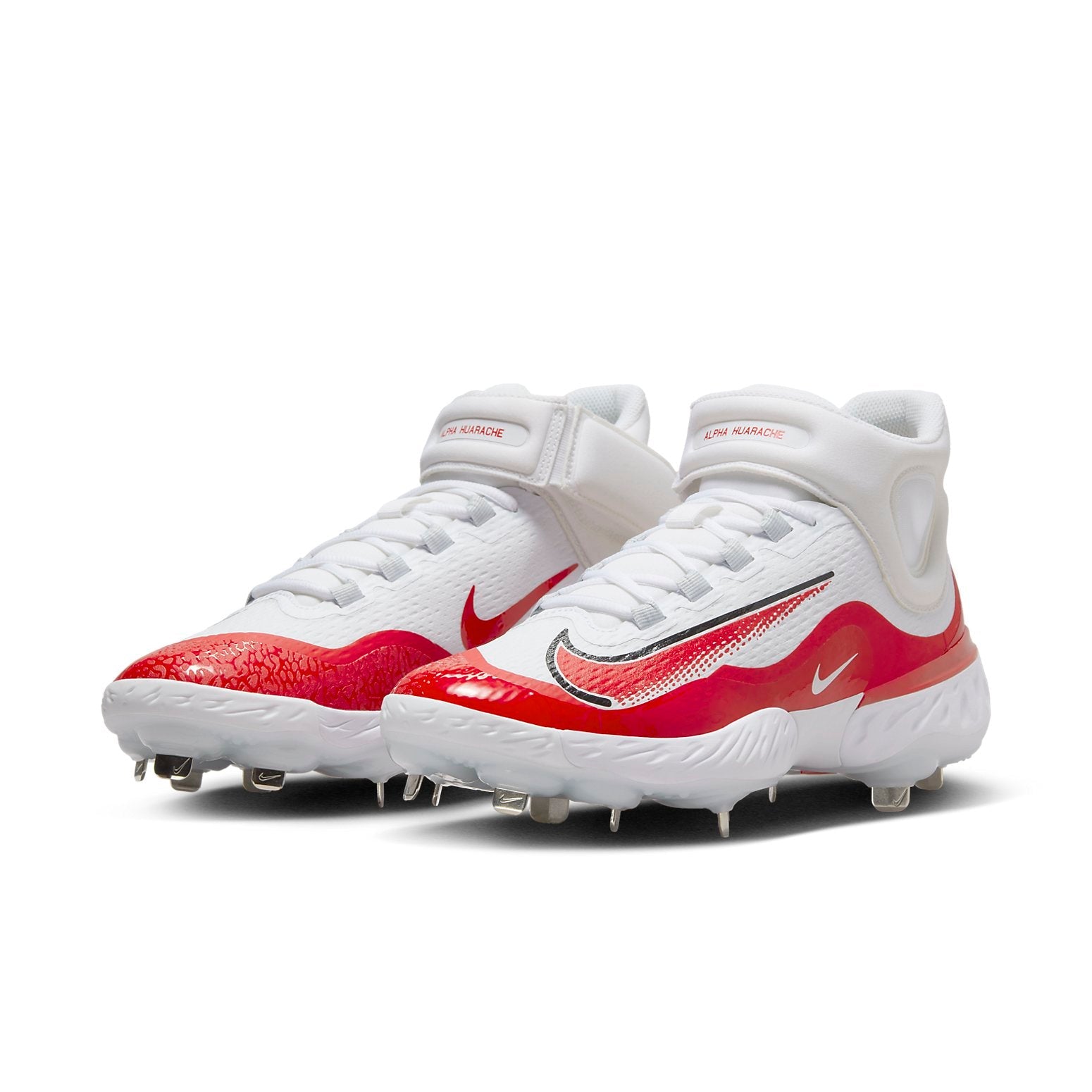Nike Alpha Huarache Elite 4 Mid 'White University Red' FD2744-105
