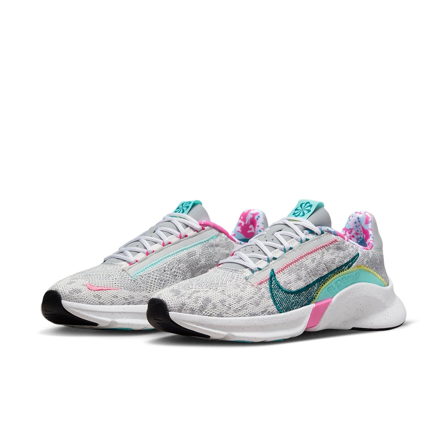 (WMNS) Nike SuperRep Go 3 Flyknit Next Nature 'Photon Dust Dynamic Turquoise' DH3393-001