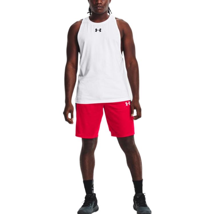 Under Armour Baseline 10 inch Shorts 'Red Black' 1370220-600