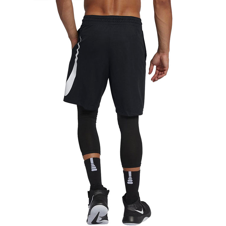 Nike Black Dri-fit 9 Inch Basketball Short Men Black/White 910704-010