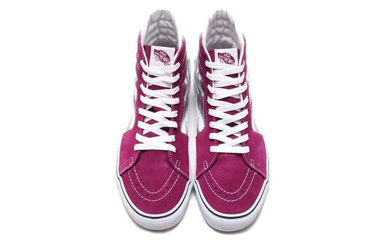 Vans Unisex Sk8-hi Flame Sneakers Purple/White VN0A4U3CXEZ