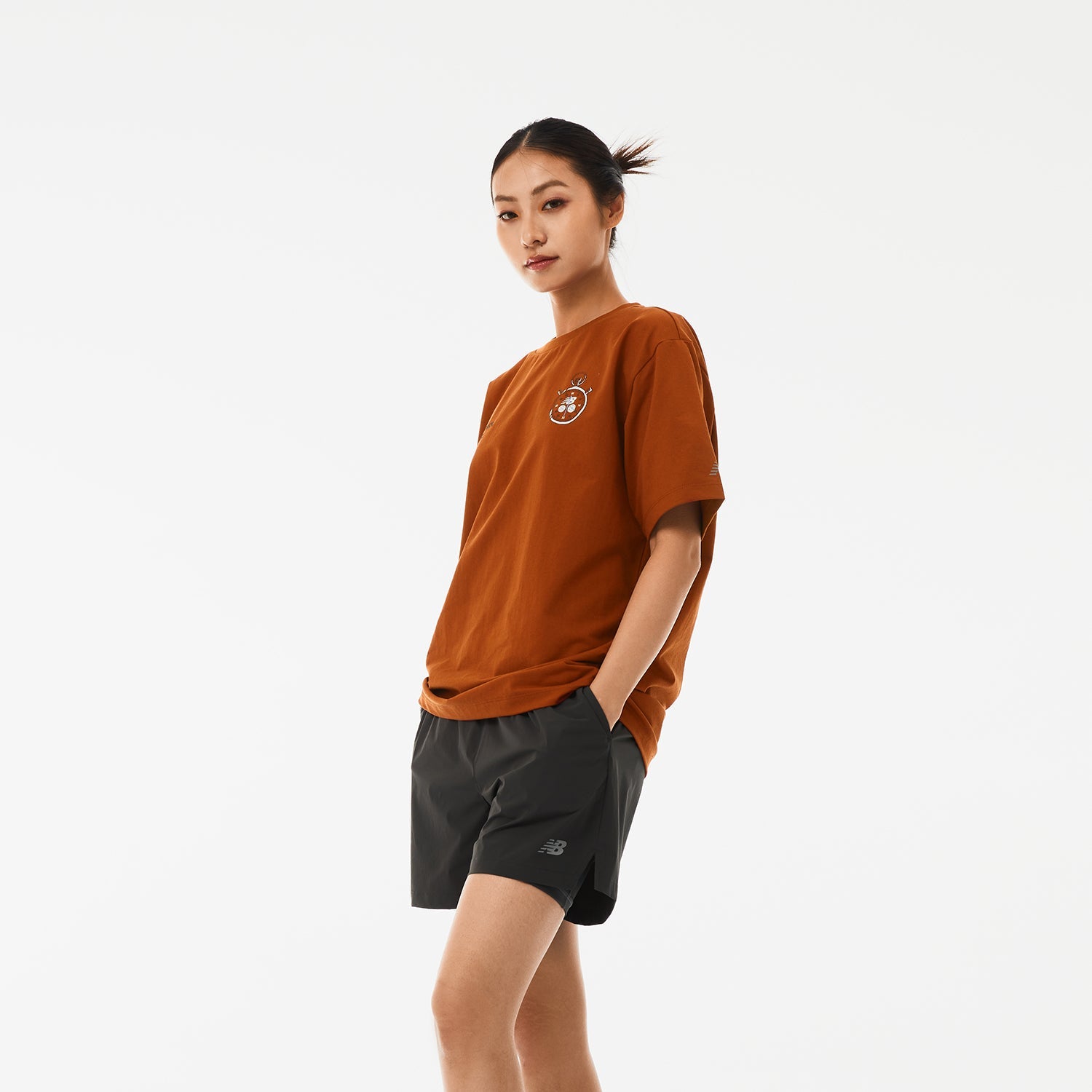 New Balance Icon T-shirt Asia Sizing 'Brown' NEE25041-BUR