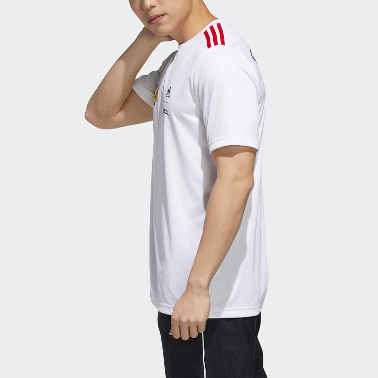 adidas x POKEMON Crossover M Pkmn Jrsy Printing Sports Round Neck Short Sleeve White GN3002