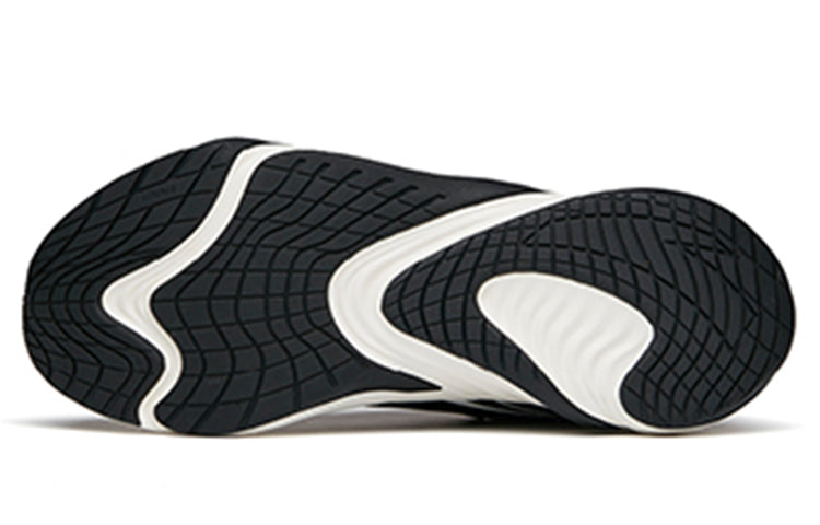 (WMNS) ANTA Run Collection Fleeced'Black White' 122145523-10
