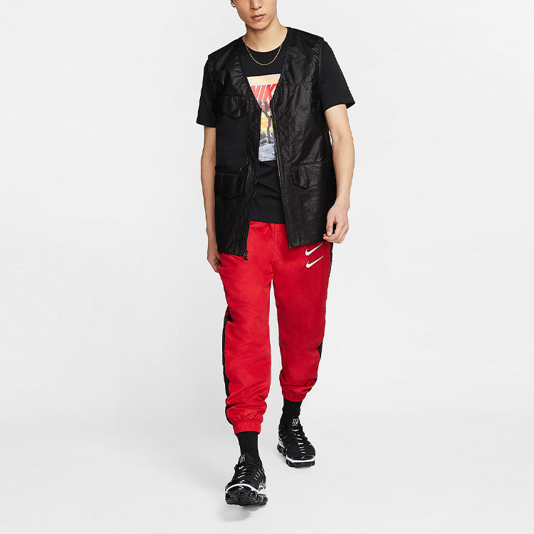 Nike Sportswear Printing Pattern Round Neck Short Sleeve Black CT6885-010
