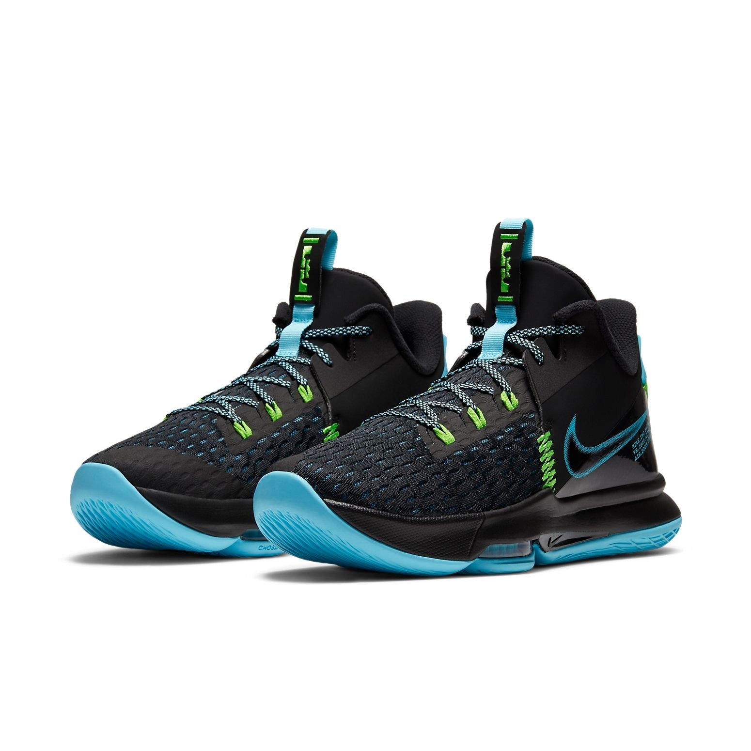 Nike LeBron Witness 5 EP 'Black Light Blue Fury' CQ9381-004