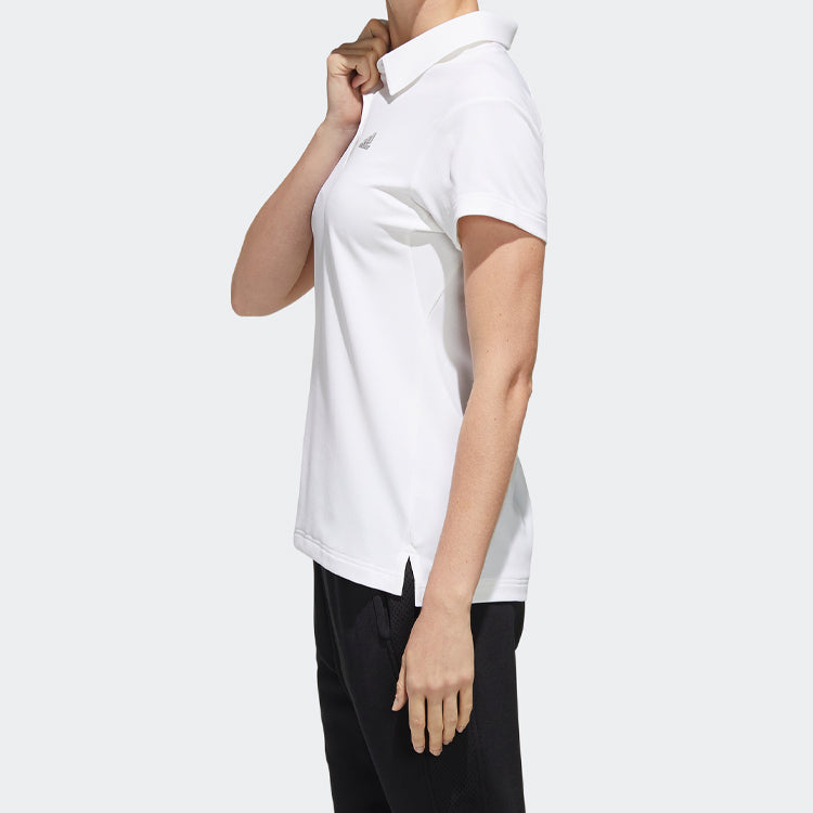 (WMNS) adidas Tennis Sports White Polo Shirt FK1388