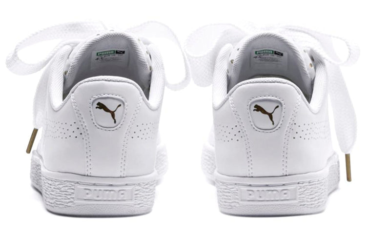 (WMNS) PUMA Basket Heart Ath Lux White 366728-01