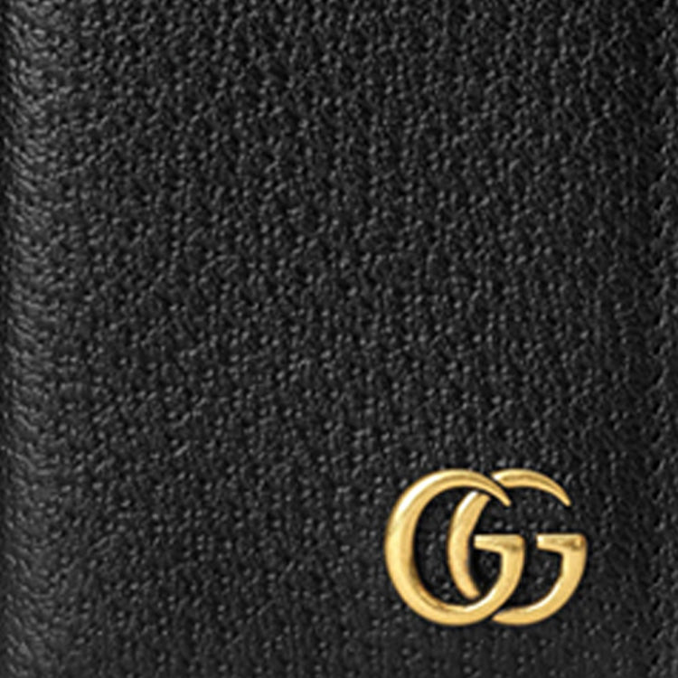 Gucci GG Marmont Card Case 'Black Gold' 547075-DJ20T-1000