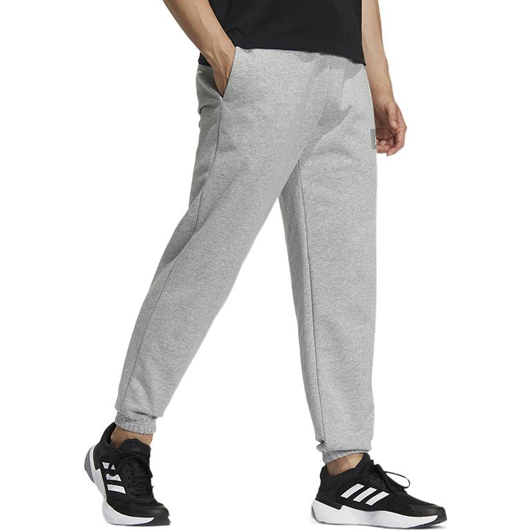 Men's adidas Solid Color logo Printing Casual Long Pants/Trousers Autumn Gray HZ7022