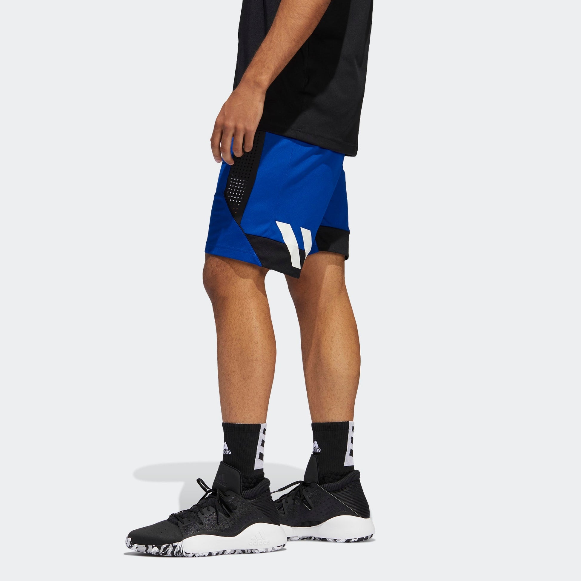 adidas C365 Short Colorblock Sports Loose Basketball Shorts Blue ED8414