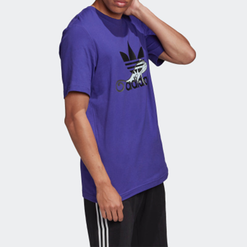 adidas originals Sports Short Sleeve Purple FM3696