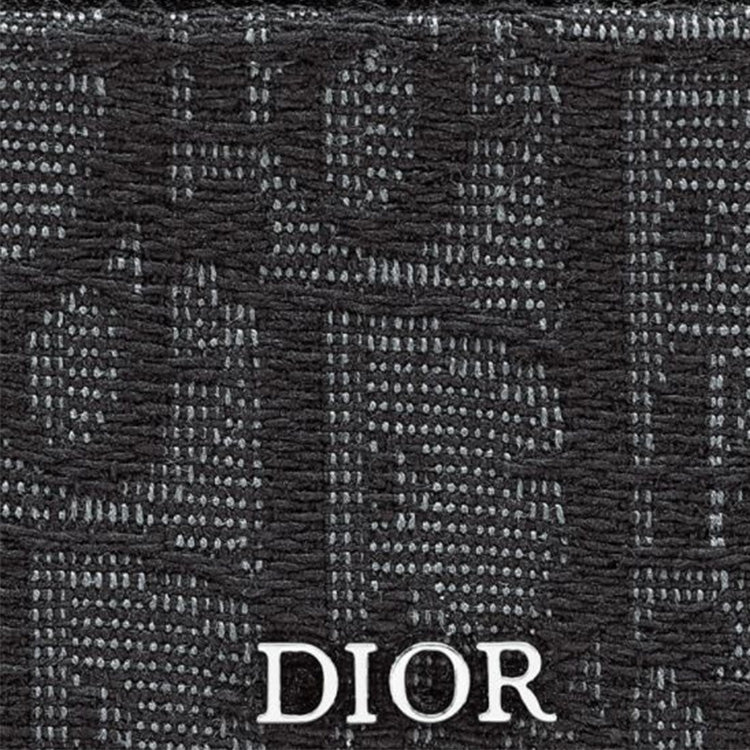 DIOR Card Holder 'Black Oblique Jacquard' 2ESCH135YSE-H03E