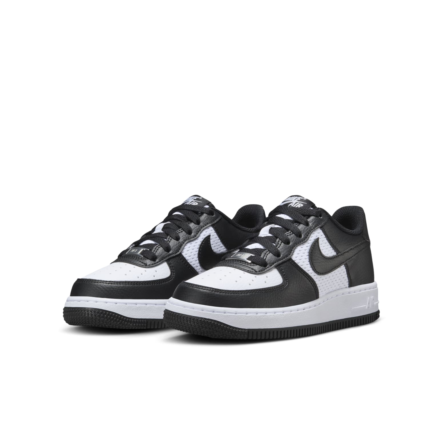 (GS) Nike Air Force 1 Low 'Black White Mesh' HJ9201-001