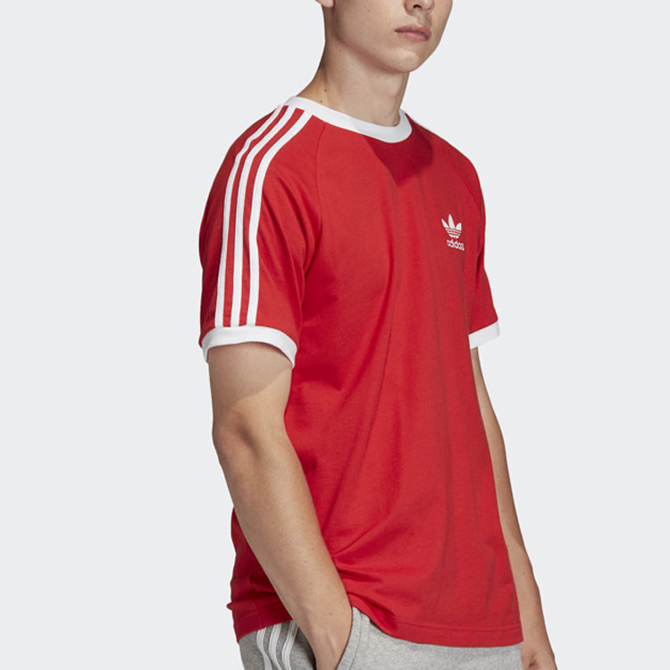 adidas originals Sports Round Neck Short Sleeve 81 Retro Red FM3770
